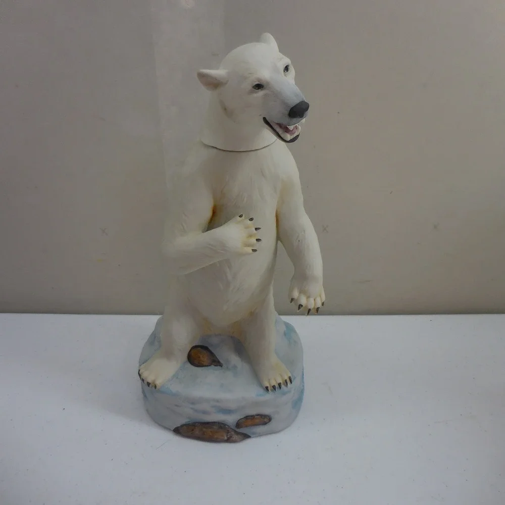 Ski Country Alaskan Polar Bear 1984 Whiskey Decanter Alaska Statehood 25th Anniv